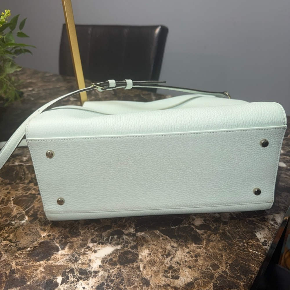 Kate Spade Leewood Place Makayla Satchel in Mint Splash Leather - Picture 11 of 16